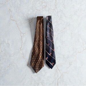 Elegant Brown and Black Ties Set , 6 ties for 50 bucks all 8$ all good condition